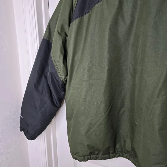 Green black zip front coat Columbia Mens L - Picture 13 of 16